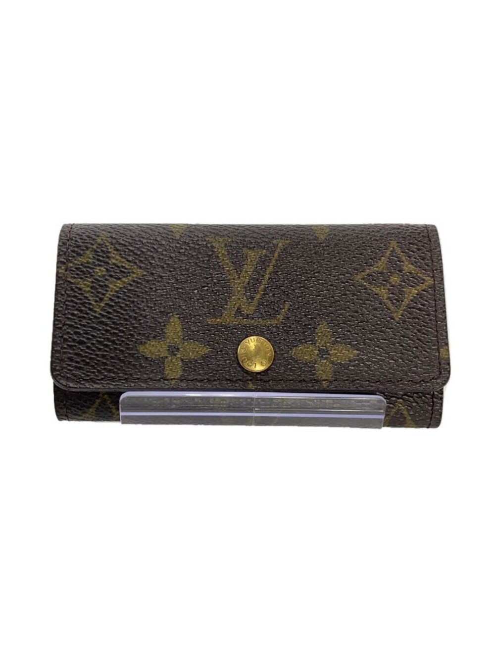 LOUIS VUITTON Multicles Monogram Canvas Brown Leather
